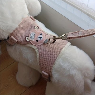 harnais pour chiots calinou rose