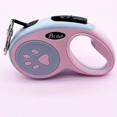 laisse pour chien enrouleur loopiflex rose pale