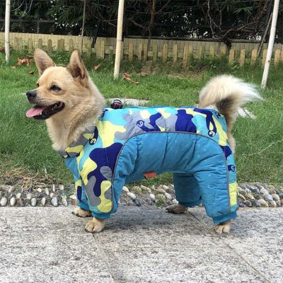manteau pour chien hiverno bleu