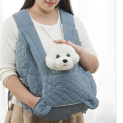 sac de transport chien cutebag bleu confort
