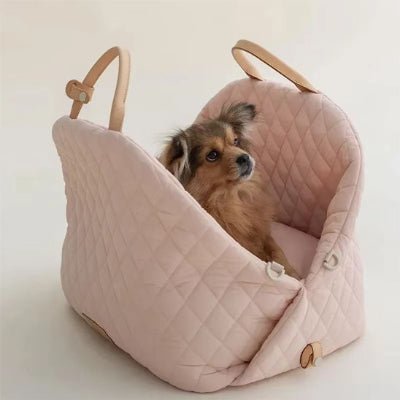 sac de transport chien luxuriousbag rose