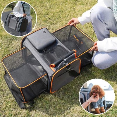 sac de transport pour chien multibag fiche orange