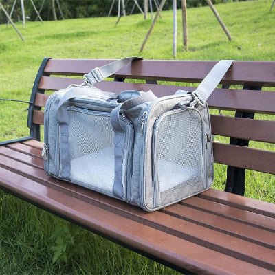 sac de transport pour chien praticobag gris