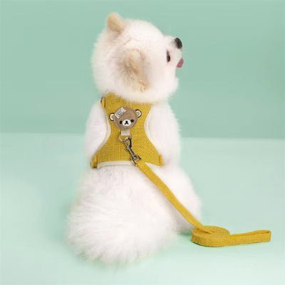 harnais chiot calinou jaune