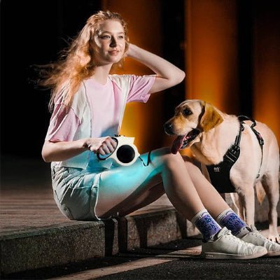 laisse a enrouleur pour chien nightglow
